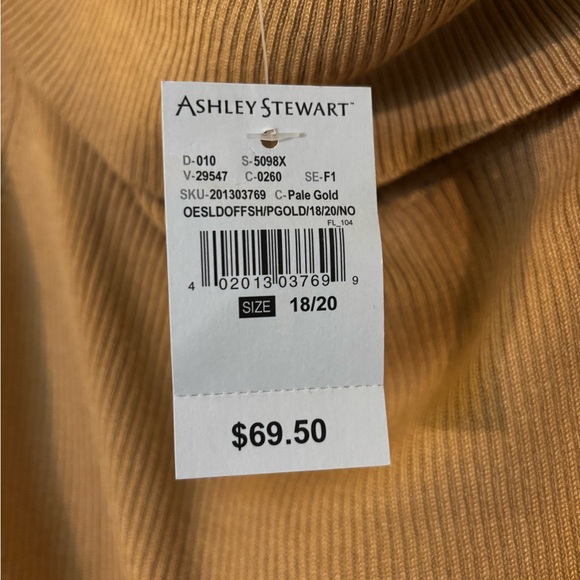 Ashley Stewart Mustard Long Sleeve Dress Sweater Dress - Picture 9 of 12